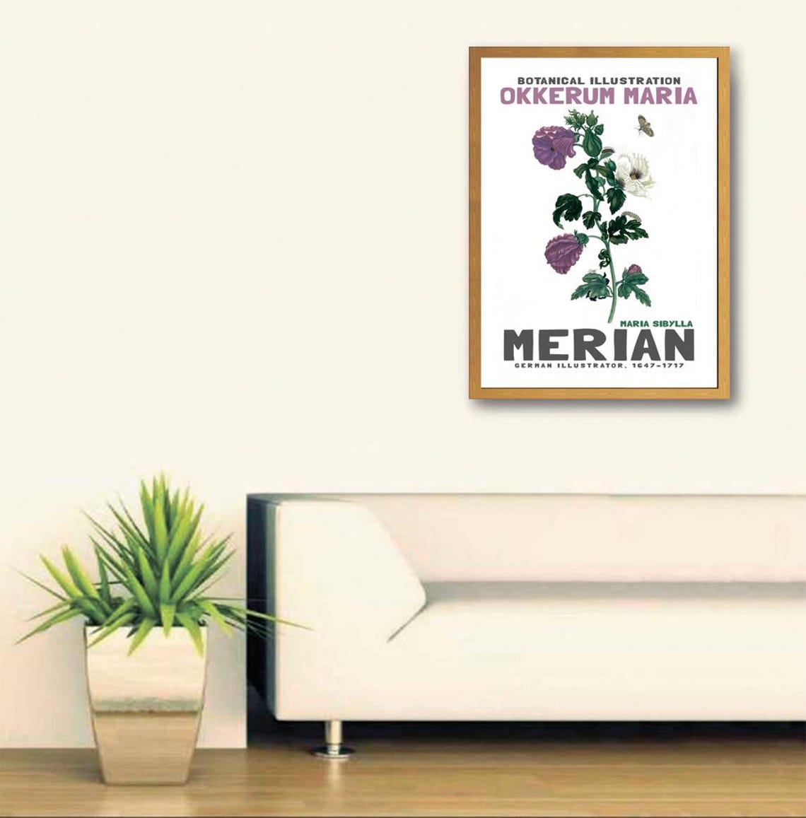 Maria Sibylla Merian Okkerum Maria Botanical Illustration Poster - Image 3