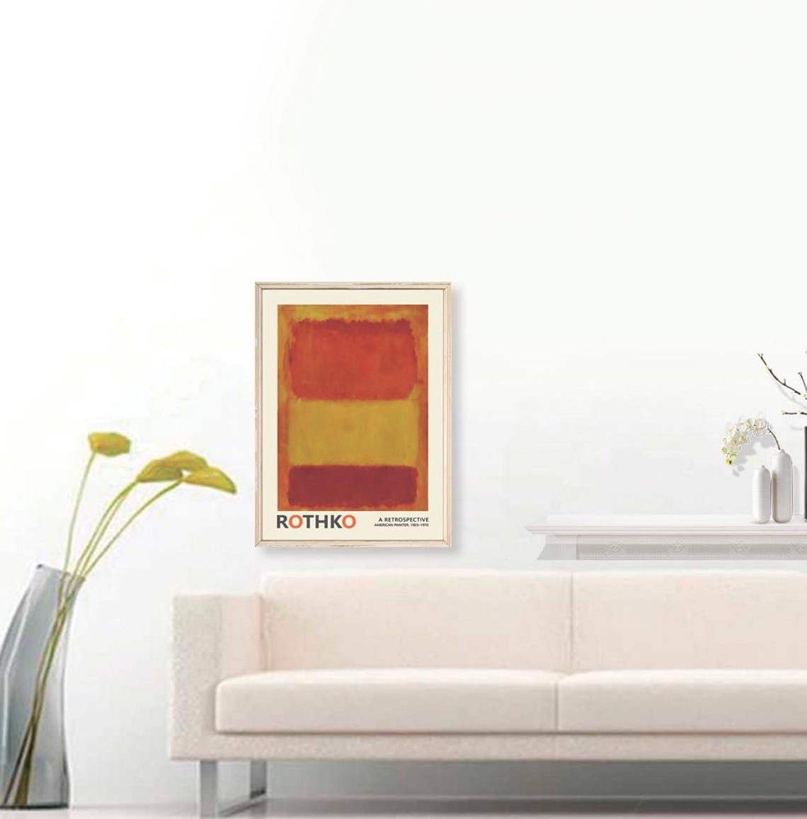 Mark Rothko Orange Red and Yellow Color Field Retrospective Poster - Image 3