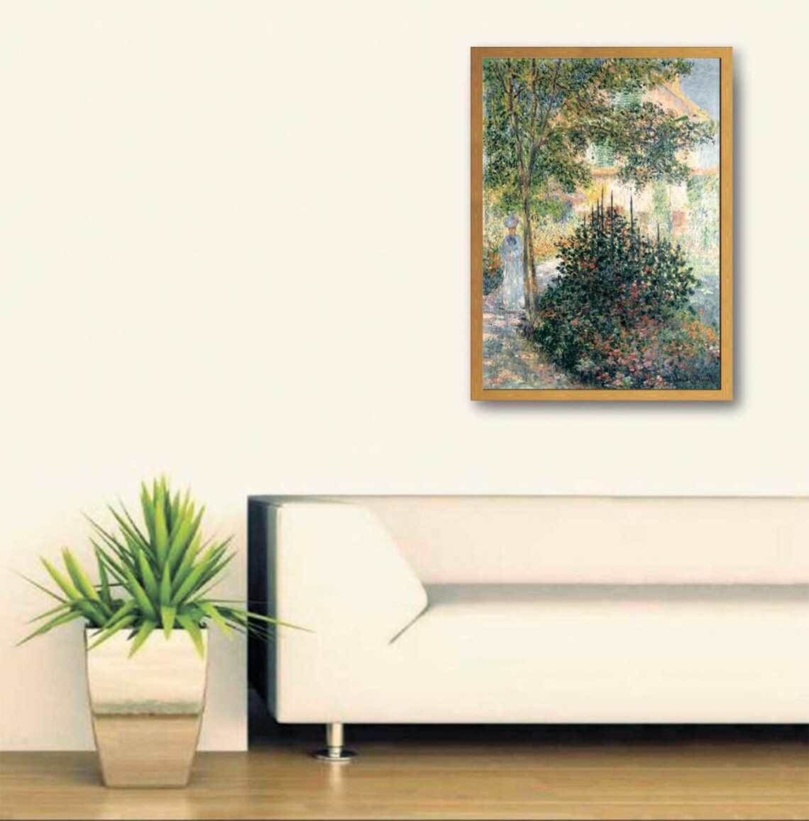 Claude Monet Camille In The Garden At Argenteuil Art Exhibition Poster - Image 3
