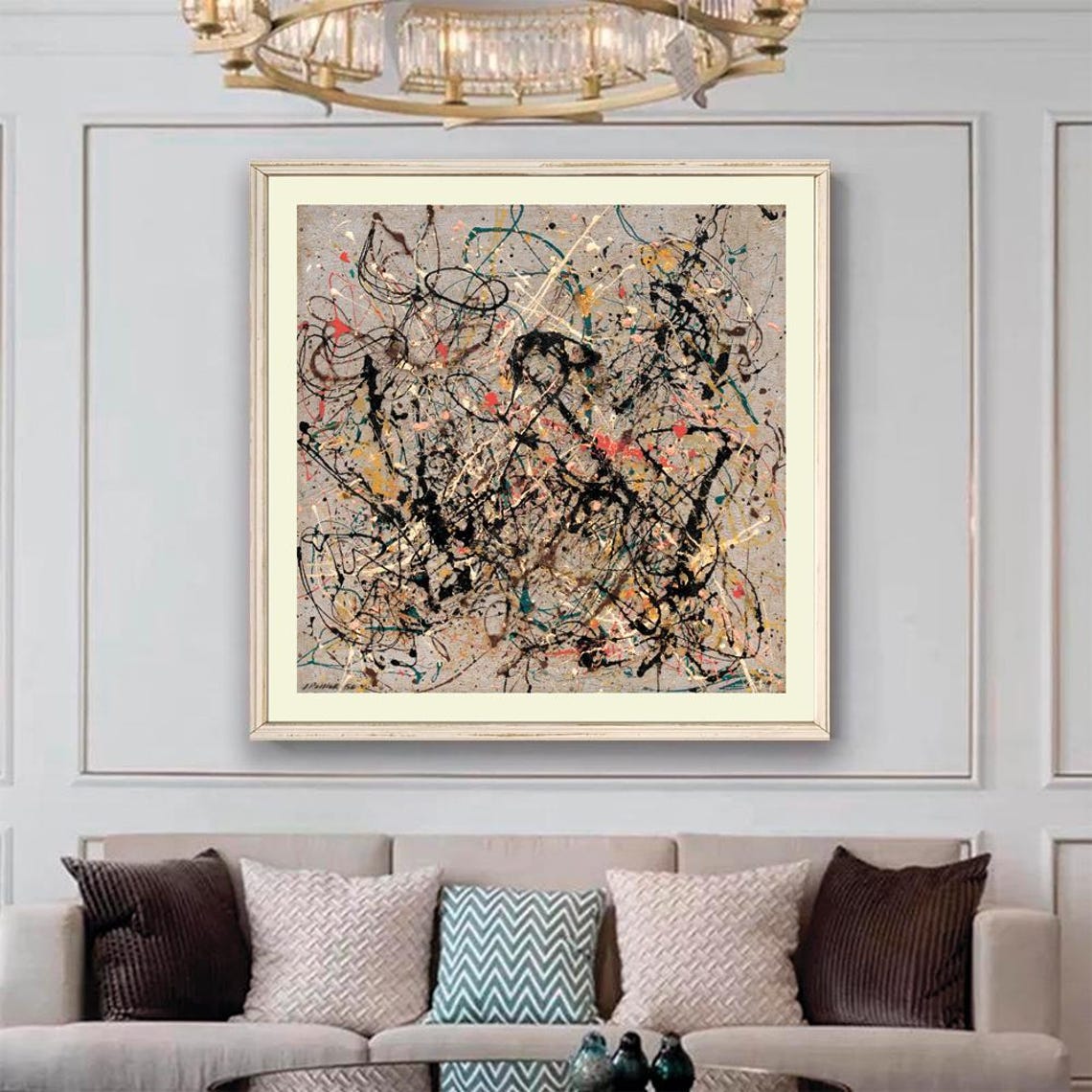 Jackson Pollock Drip Painting Abstract Expressionism Art Poster