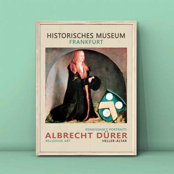Albrecht Durer Heller Altar Renaissance Portrait Poster Frankfurt Museum Relic