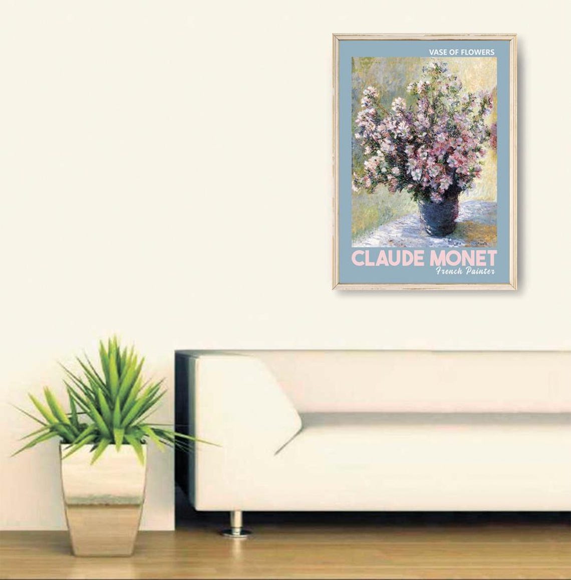Claude Monet Vase of Flowers Impressionist Floral Art Poster - Image 2