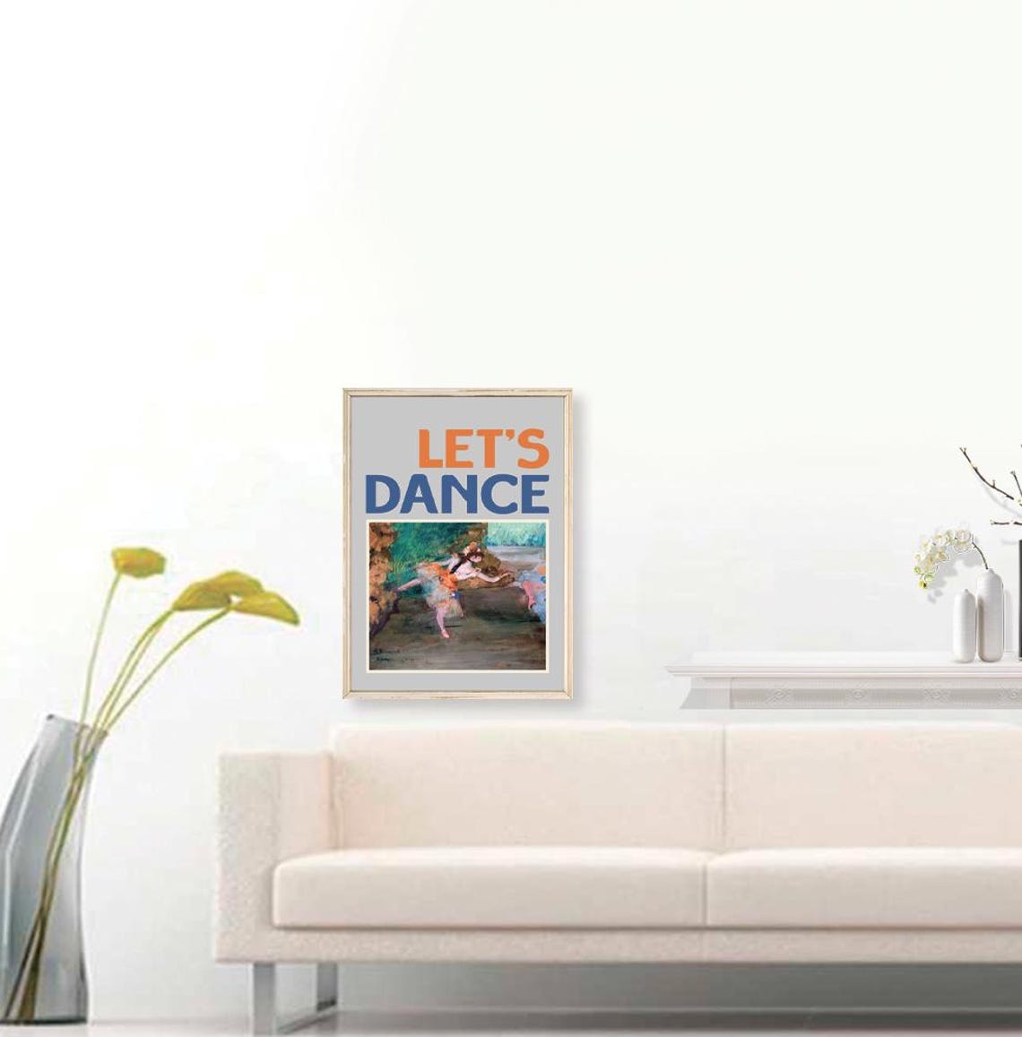 Edgar Degas Dancer Onstage Let's Dance Ballet Altered Art Poster - Image 3