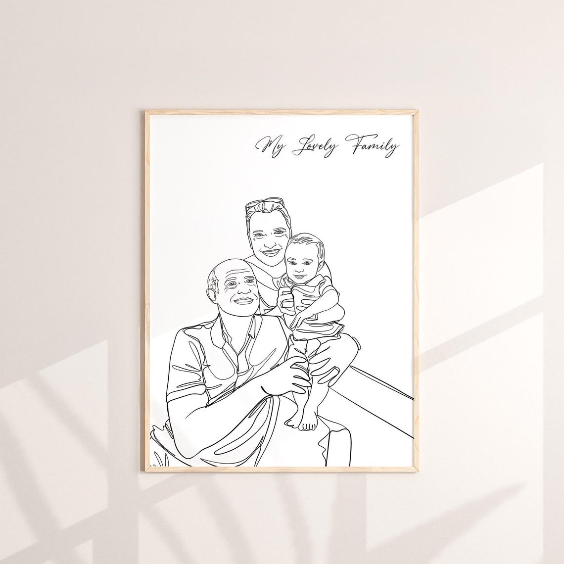 Custom Line Portrait Couple Drawing From Photo Personalized Gift For Her One Line Art In Loving Memory Gift For Couple Girlfriend Gift - Image 2