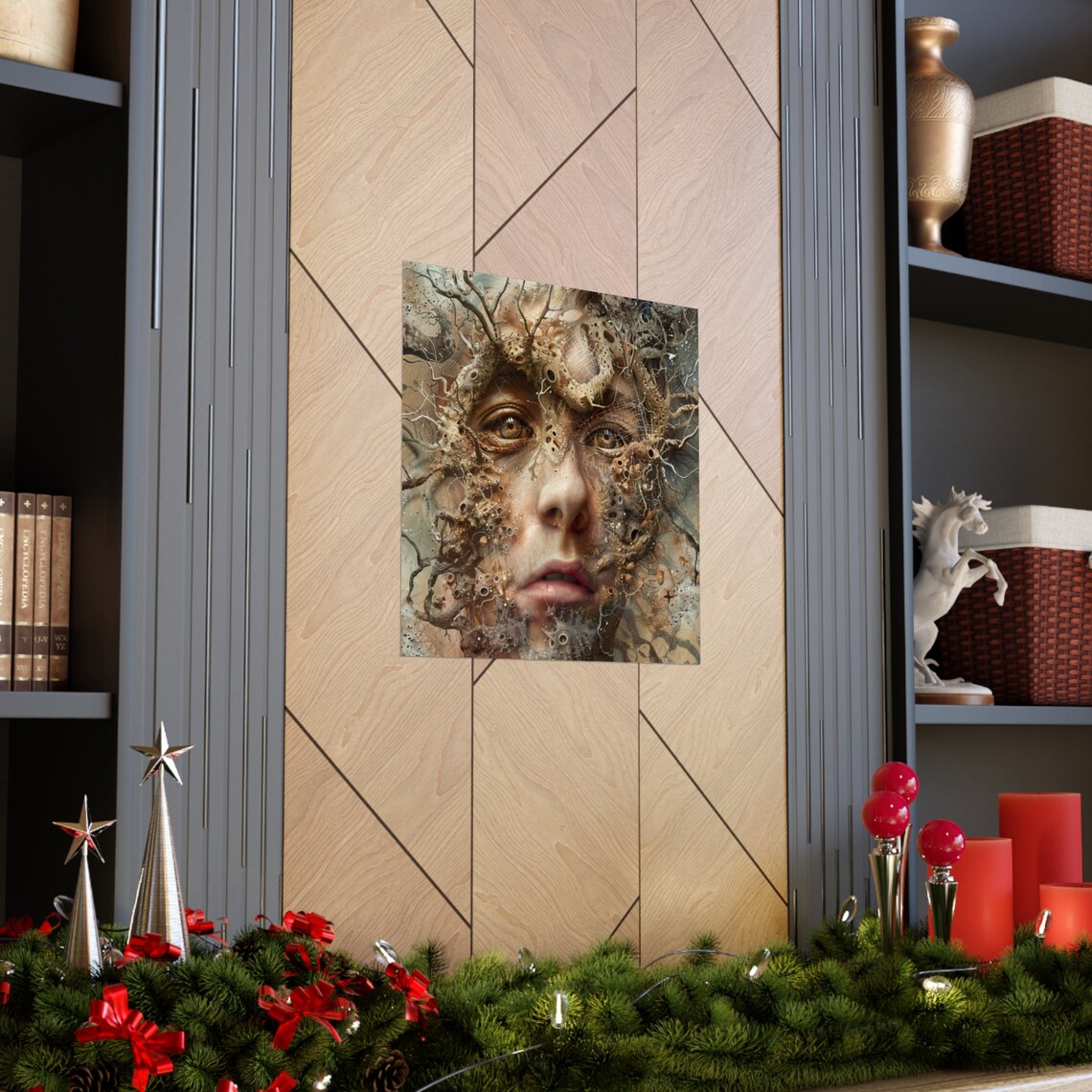 Tree Man Portrait - Surreal Nature Wall Art - Image 3