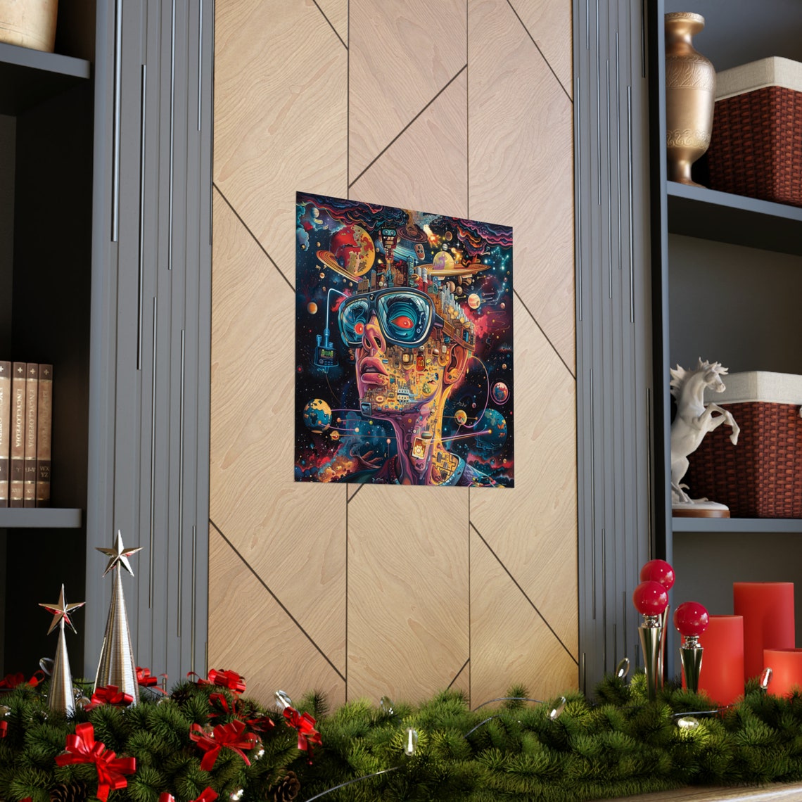 Restless Mind Modern Abstract Portrait Art - Image 3