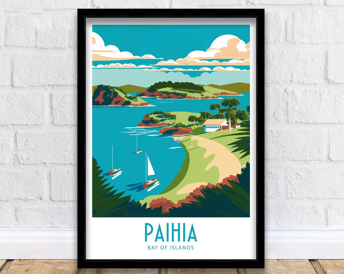 Paihia Travel Print Paihia Home Dcor Paihia New Zealand Art Print Paihia Room Print For Paihia New Zealand Gift Paihia Wall Decor Paihia