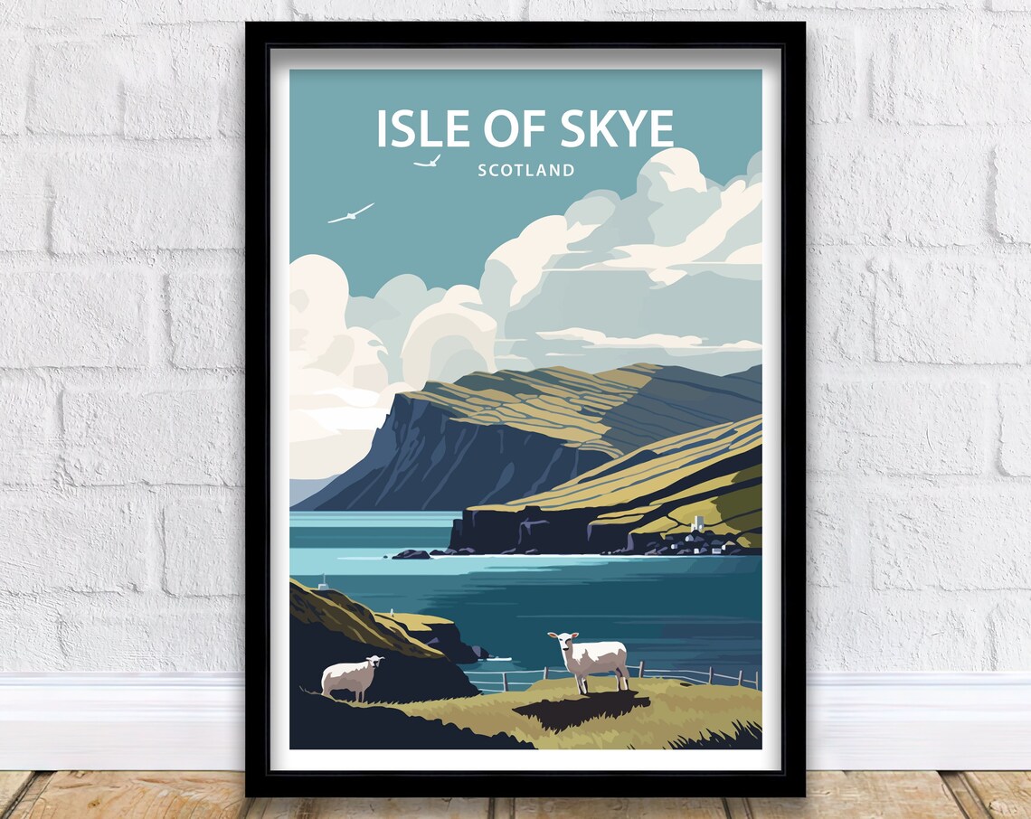 Isle Of Skye Scotland Wall Art Travel Poster