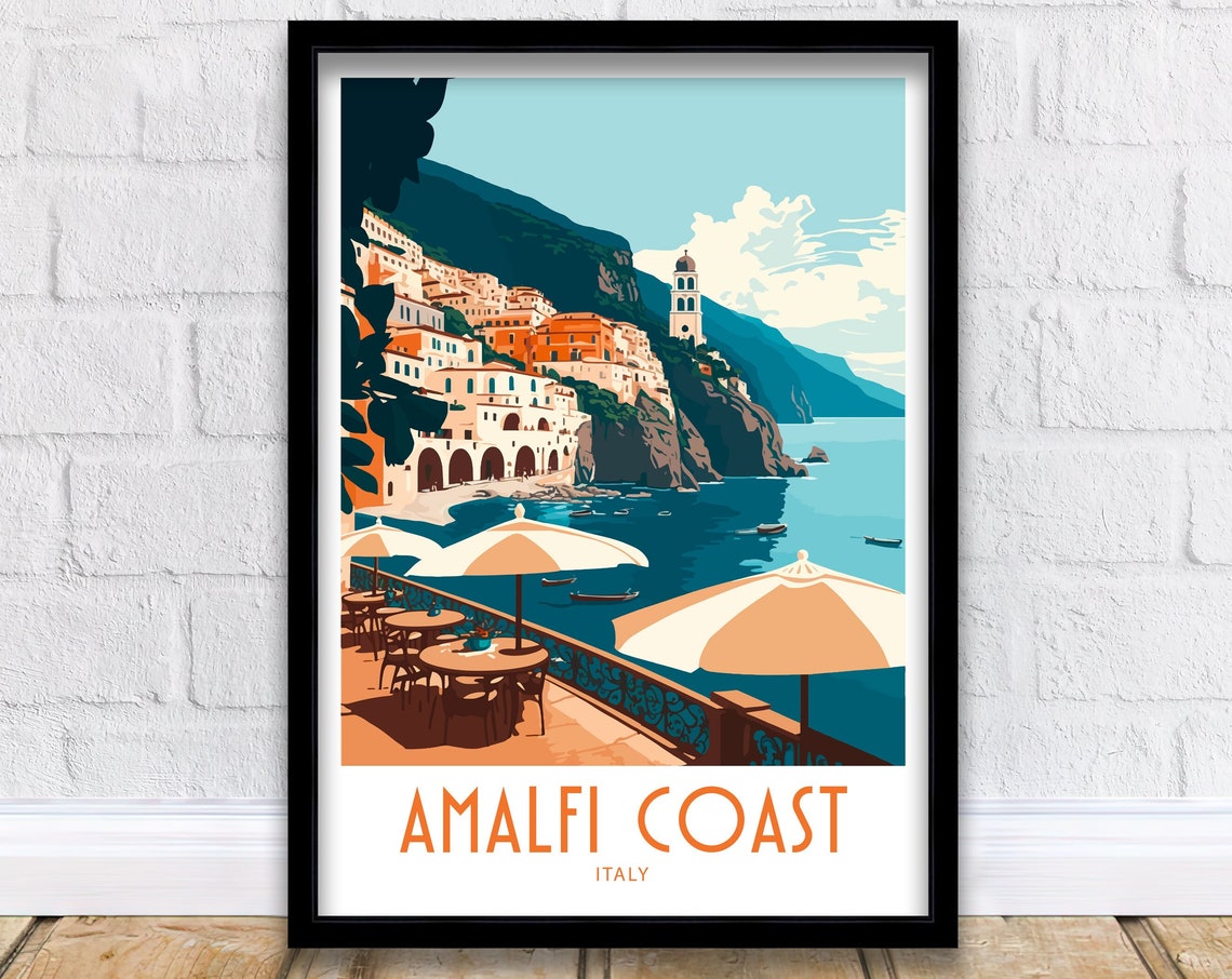 Amalfi Coast Travel Print Amalfi Coast Home Dcor Amalfi Coast Italy Art Print Amalfi Coast Italy Room Print For Amalfi Coast Gift Art Decor
