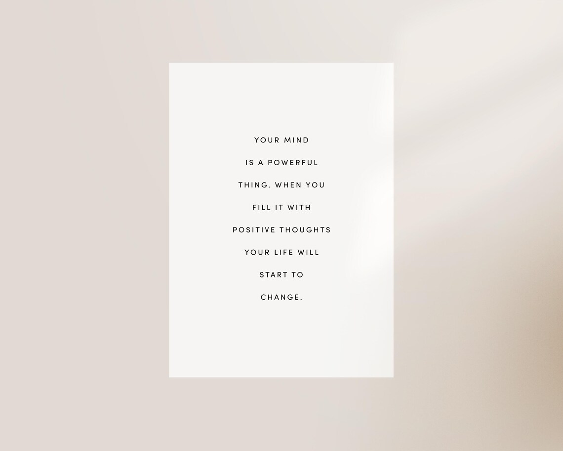 Your Mind Is A Powerful Thing, Motivational Quote Print - Image 3