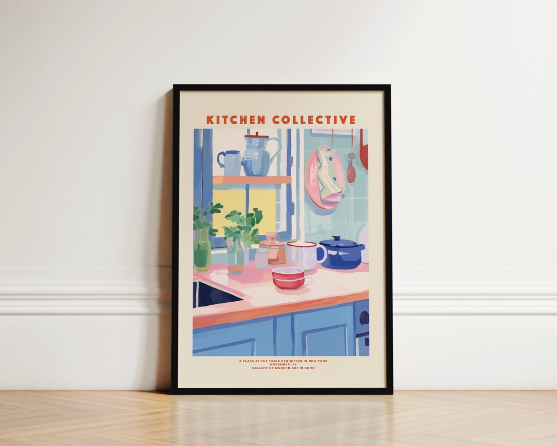Kitchen Collective Kitchen Print, Exhibition Style