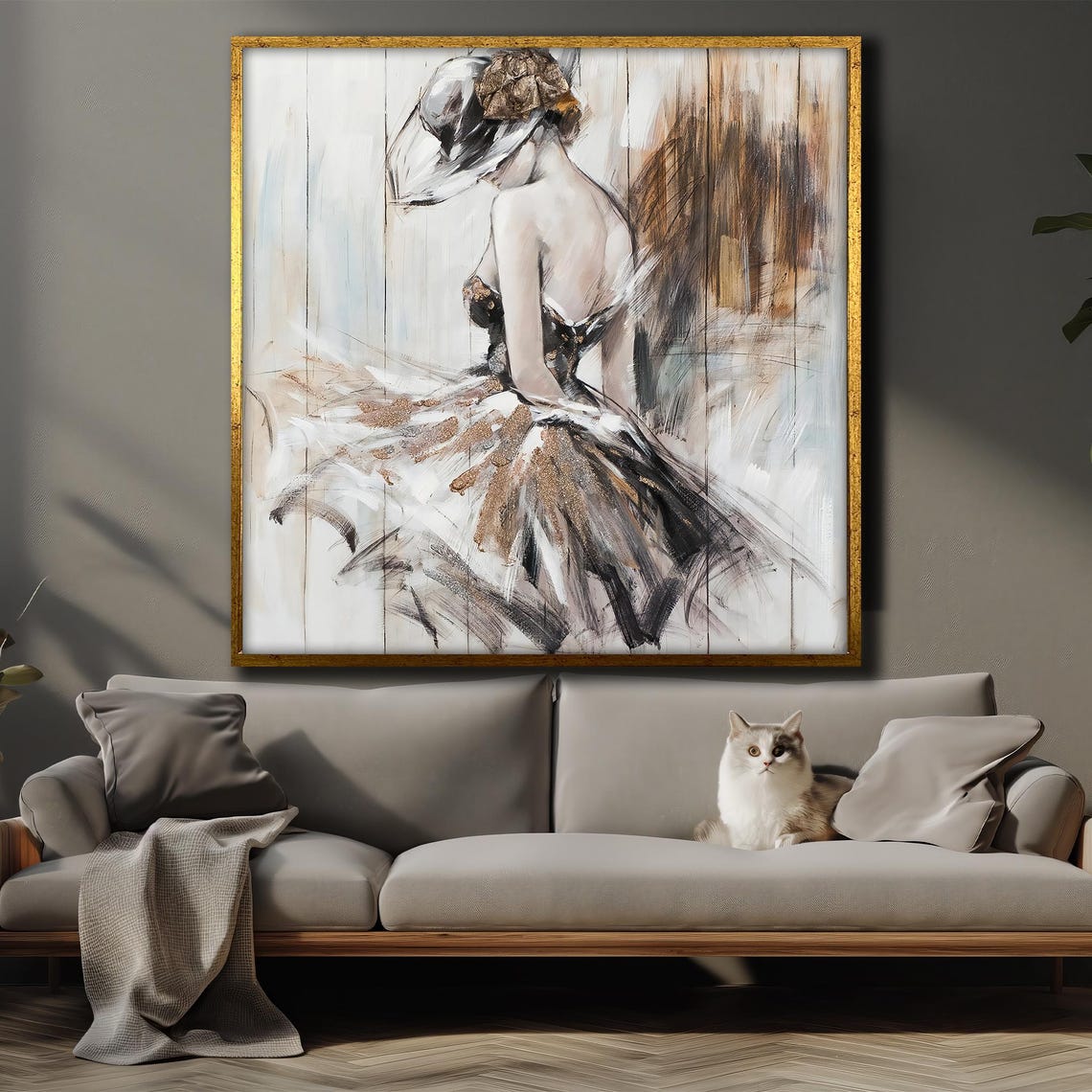 Elegant Ballet Dancer With Hat Graceful Romantic Dance Poster - Image 4