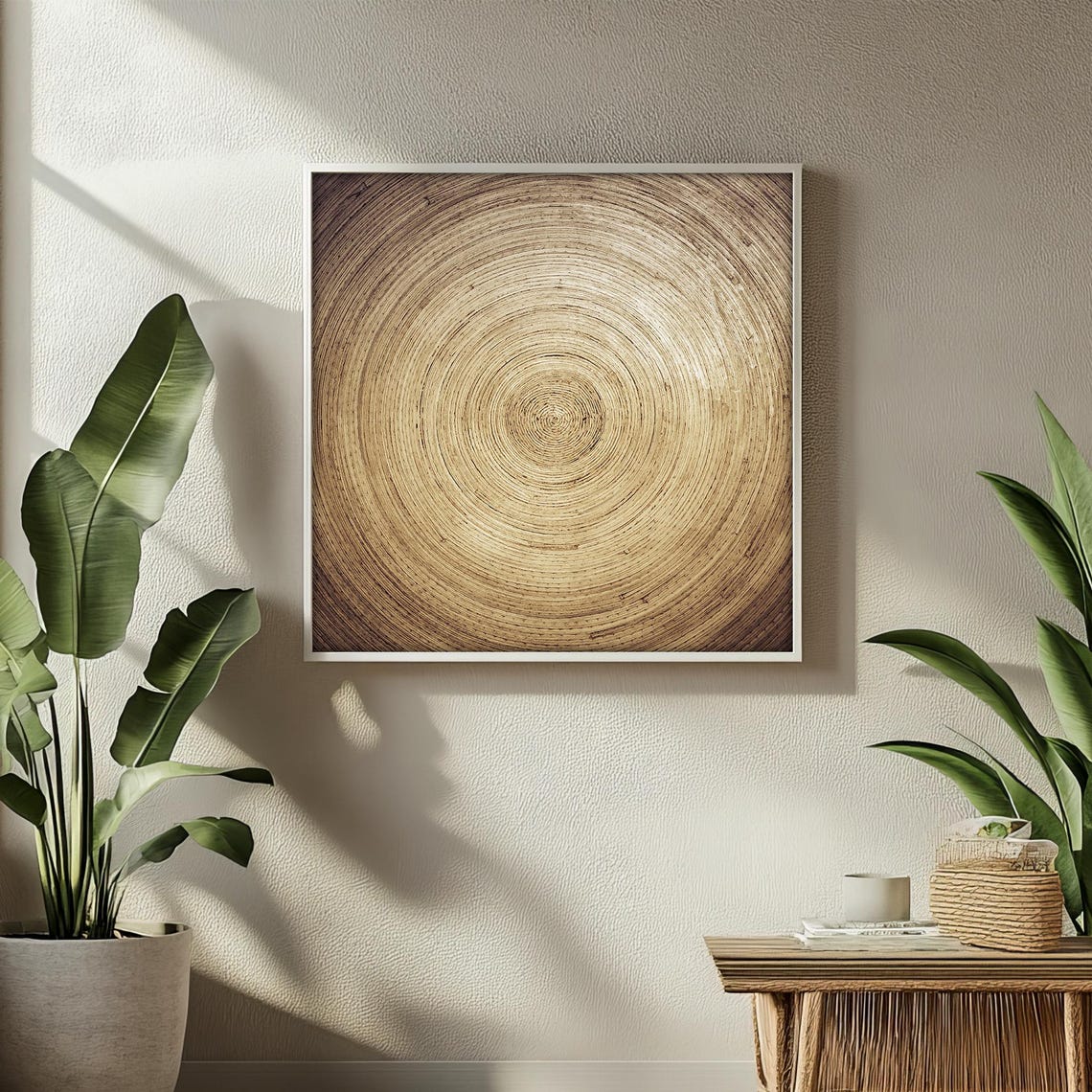 Golden Spiral Concentric Circles Minimalist Abstract Art Decor Poster - Image 2