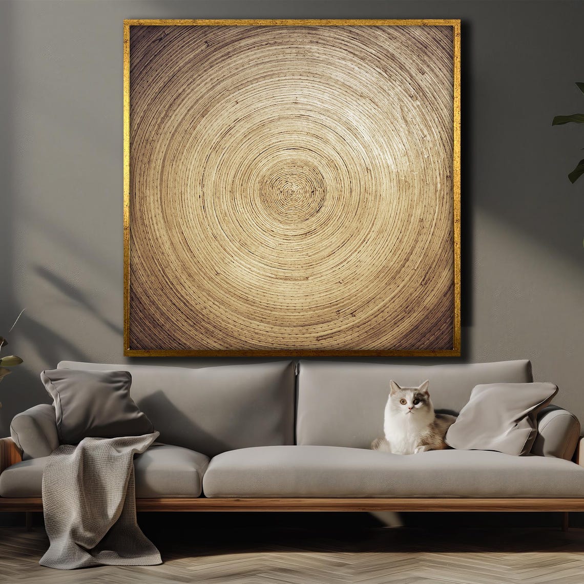 Golden Spiral Concentric Circles Minimalist Abstract Art Decor Poster - Image 4