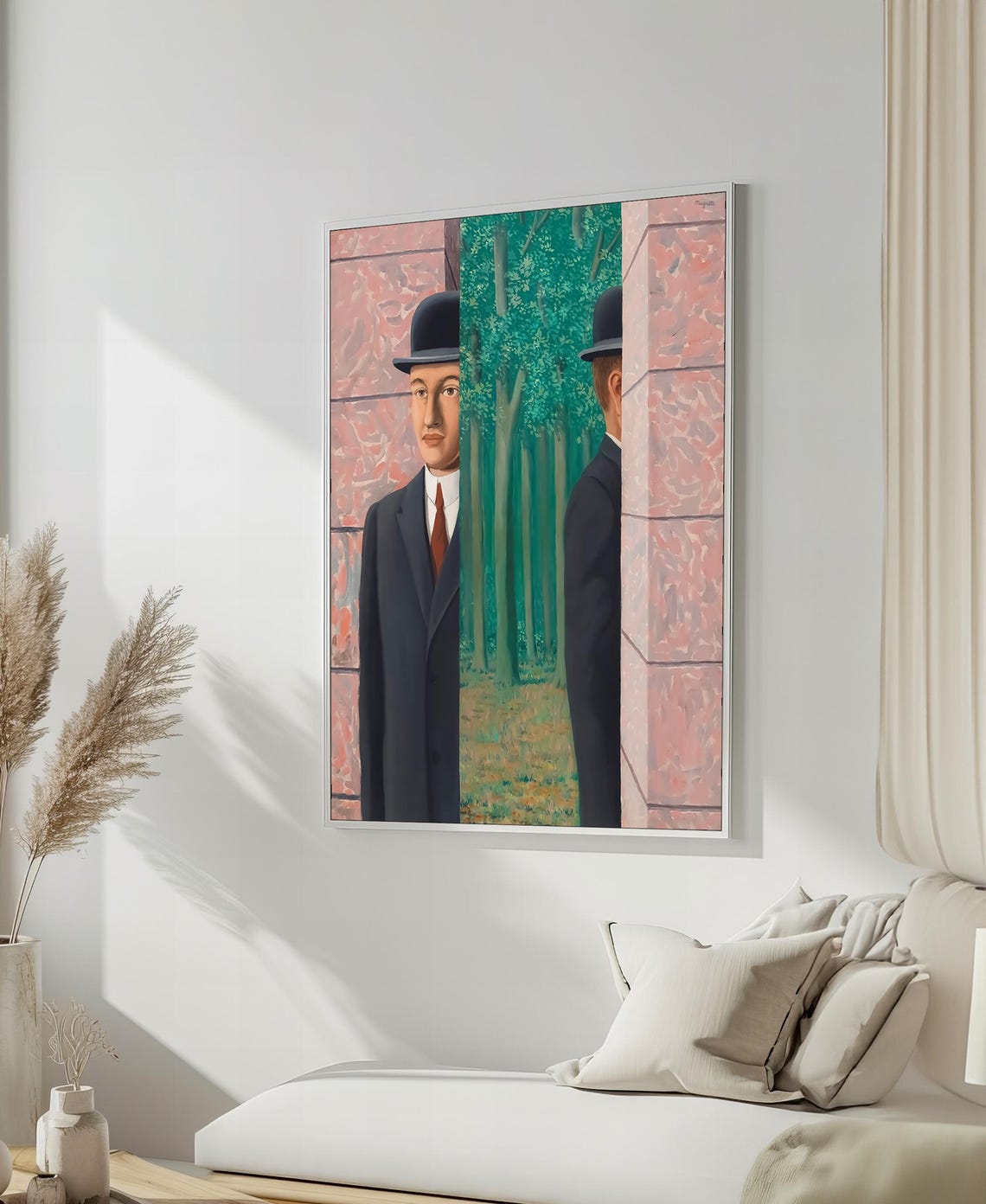 Rene Magritte The Pilgrim Bowler Hat Tree Surrealist Art Poster
