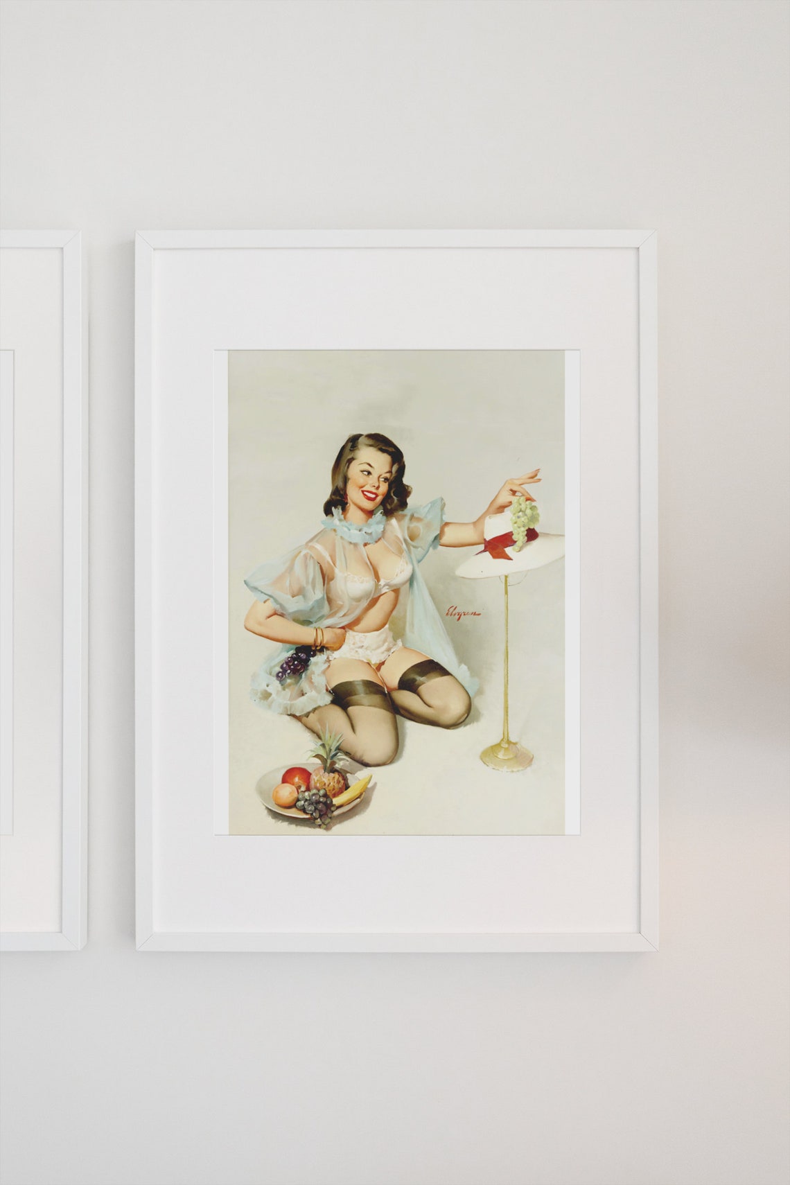 Gil Elvgren Tasteful Design Fruit Still Life Pinup Art Poster - Image 3