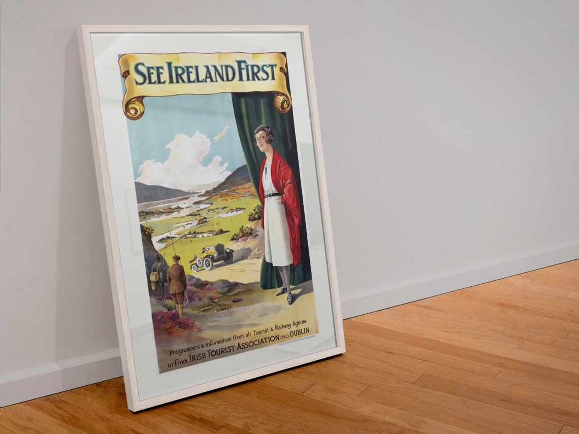 See Ireland First Irish Tourist Association Vintage Travel Poster - Image 4