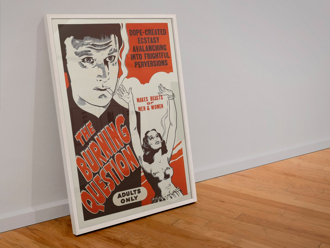 The Burning Question 1940s Reefer Madness Exploitation Movie Poster - Image 4