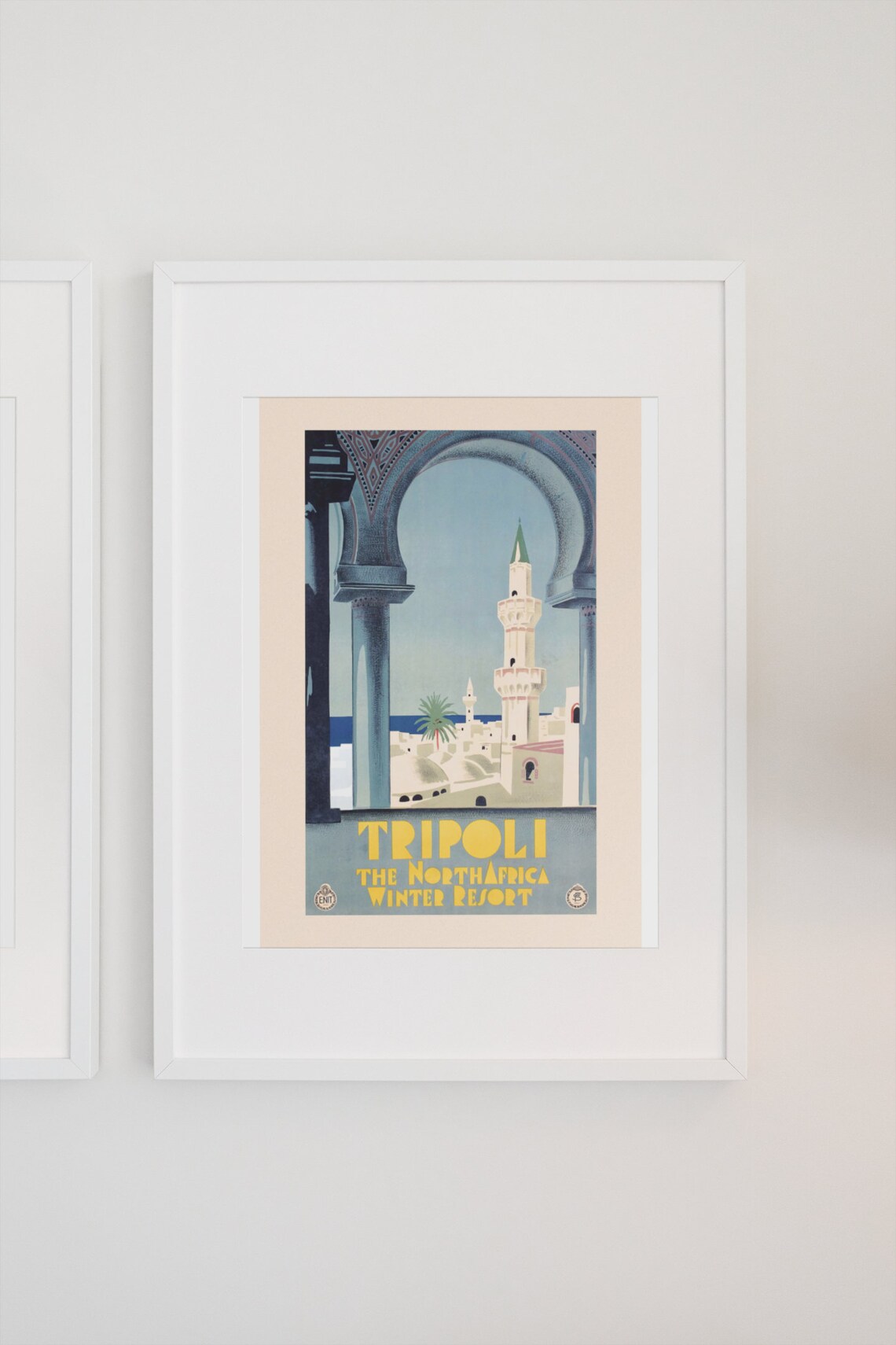 Tripoli the North Africa Winter Resort ENIT Vintage Travel Poster - Image 3