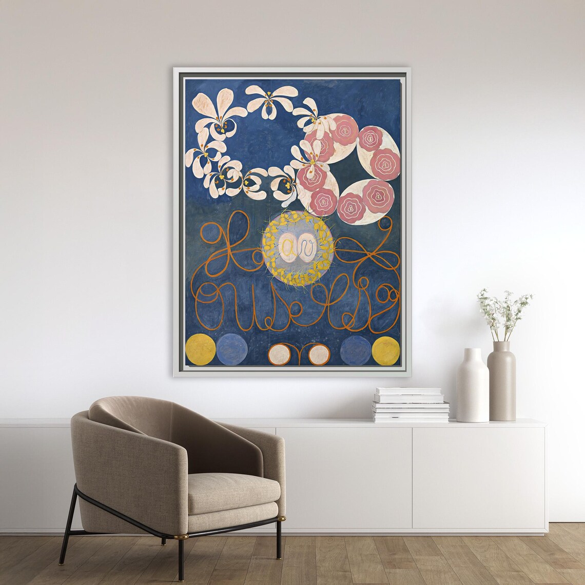 Hilma Af Klint The Ten Largest Childhood Blue Abstract Print - Image 2