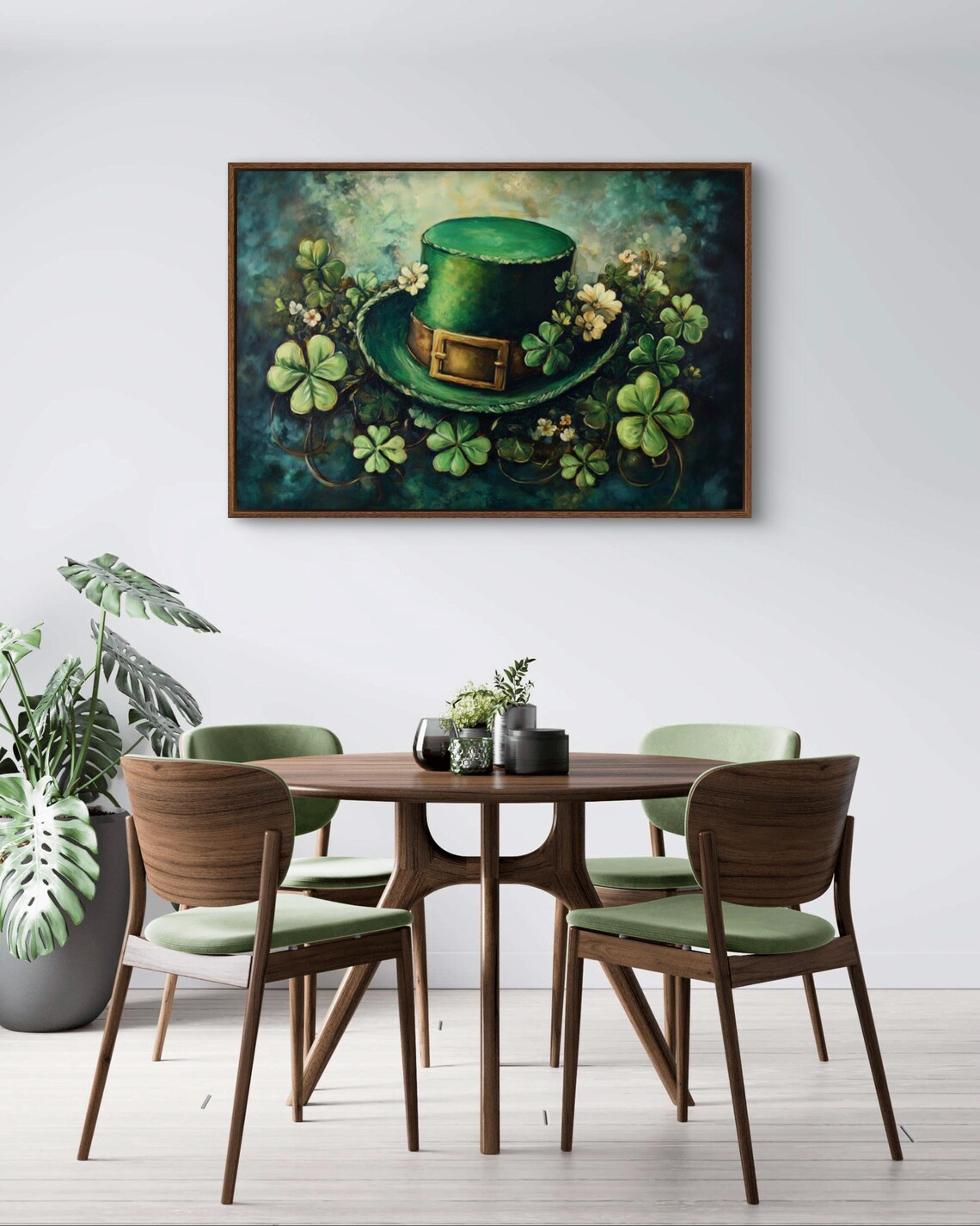 Green Leprechaun Hat, St. Patrick's Day Art Print - Image 2