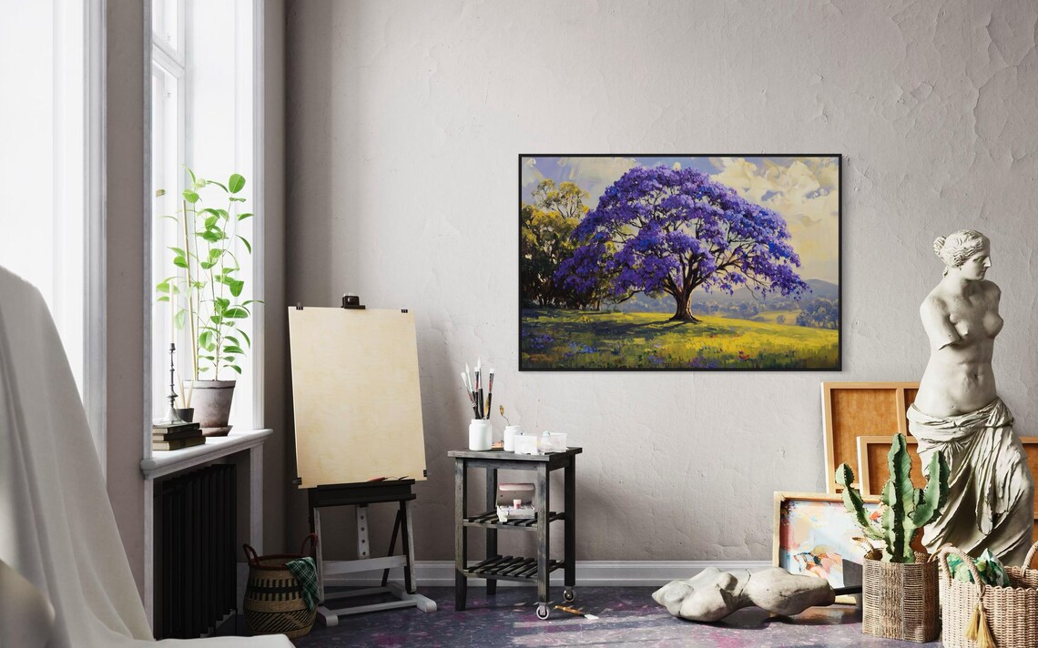 Jacaranda Tree Art Print, Botanical Landscape - Image 3