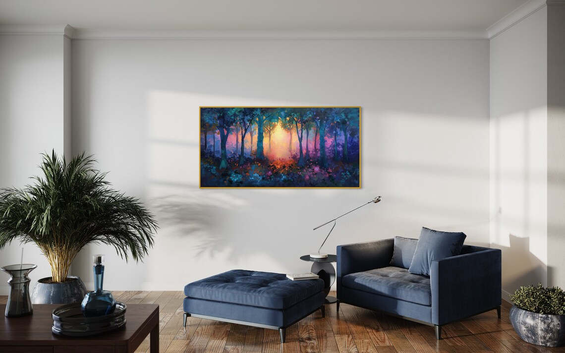 Magical Forest Wall Art Print, Abstract Fantasy - Image 3