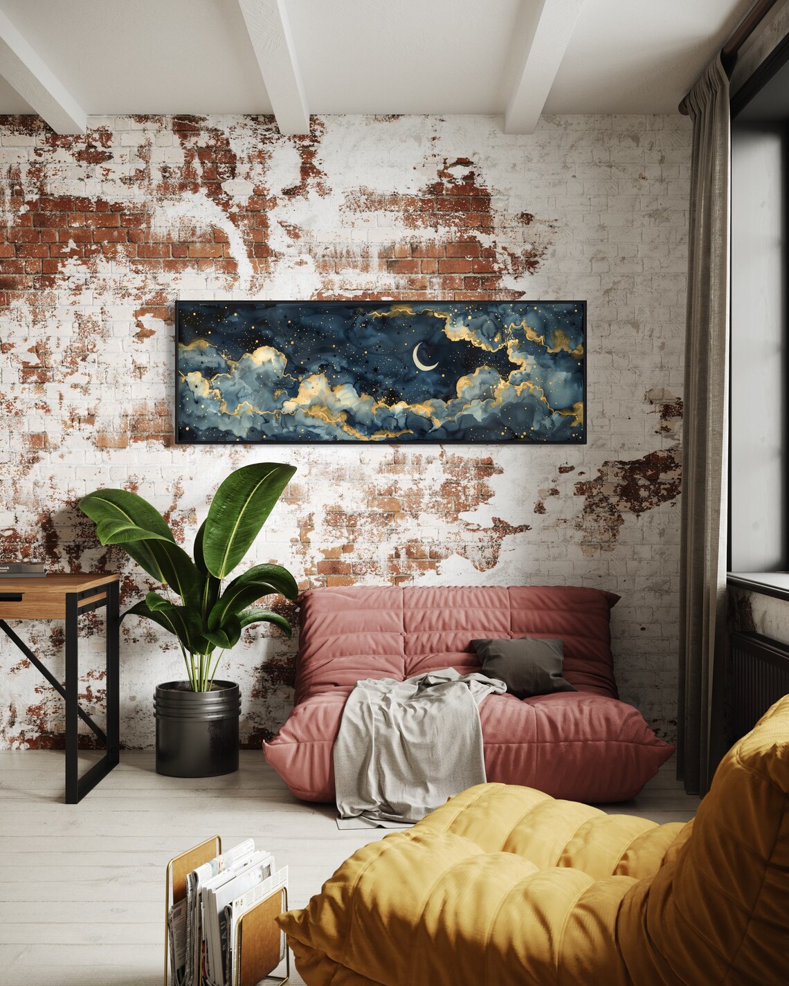 Starry Night Impressionist Night Sky Art Print - Image 5