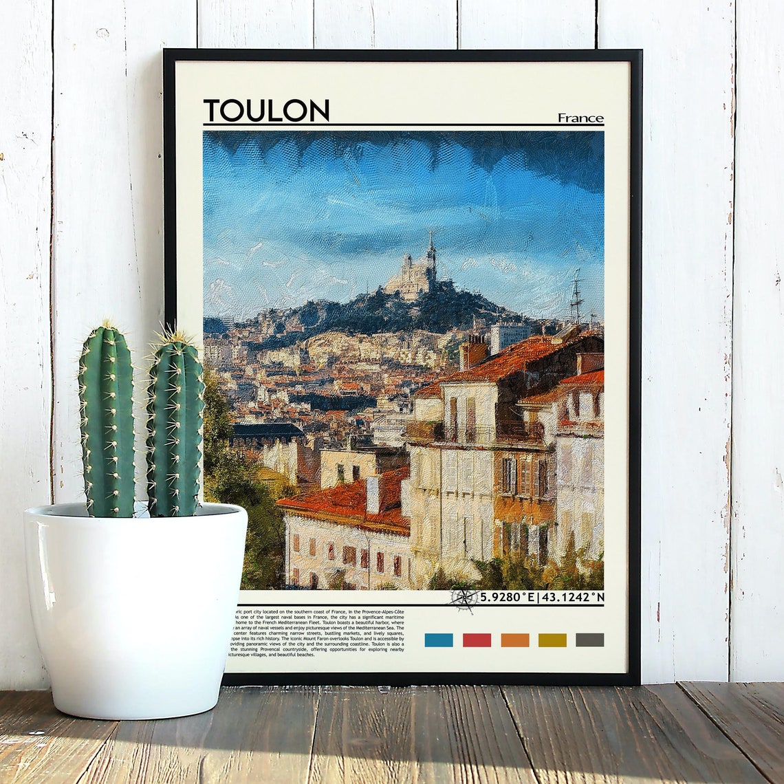 Toulon Print Toulon Poster Toulon Wall Art Toulon Travel Print Toulon Art Print Toulon Artwork Toulon Photo Toulon France Poster - Image 3