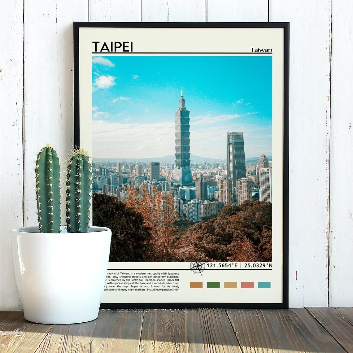 Taipei Print Taipei Art Taipei Photo Taipei Poster Print Taipei Painting Taiwan Poster Taipei Artwork Taipei Gift Taipei City - Image 5