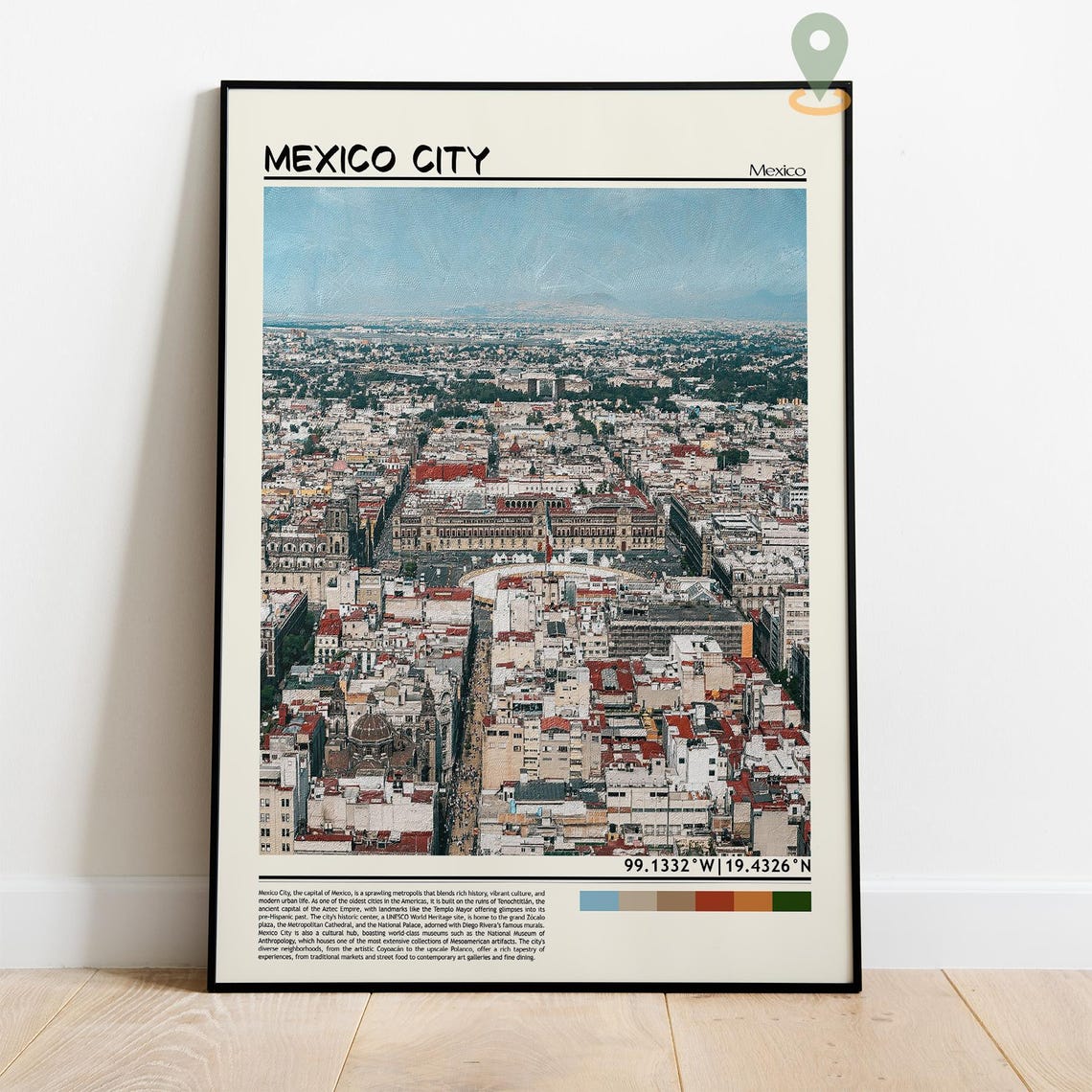 Mexico City Print Mexico City Wall Art Mexico City Poster Mexico City Photo Mexico City Poster Print Mexico City Travel Poster - Image 2