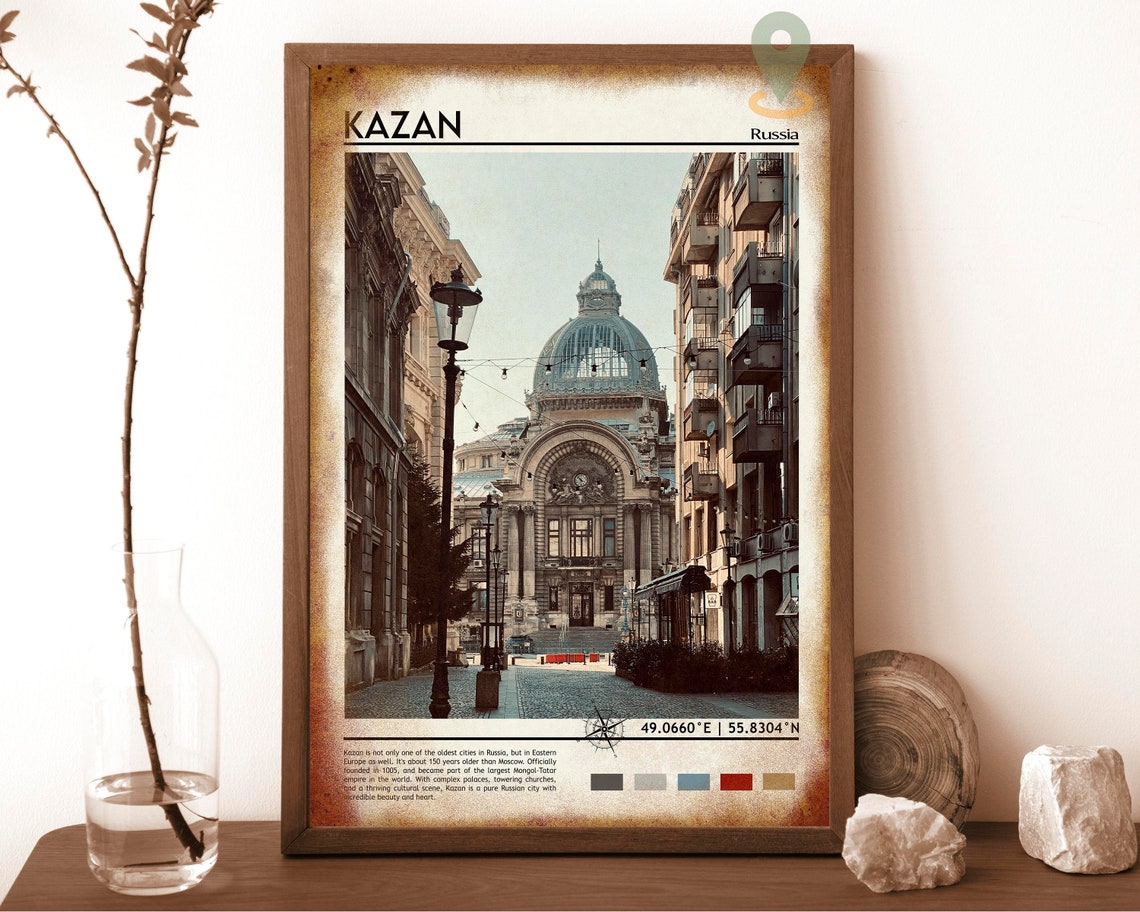 Kazan Print Kazan Poster Kazan Wall Art Kazan Travel Kazan Art Print Kazan Artwork Kazan Photo Kazan Russia Print Kazan Painting - Image 6