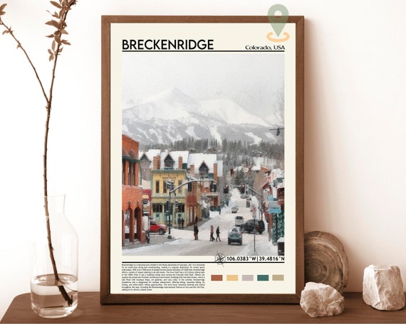 Breckenridge Ski Resort Breckenridge Print Breckenridge Poster Breckenridge Wall Art Breckenridge Travel Breckenridge Art Colorado