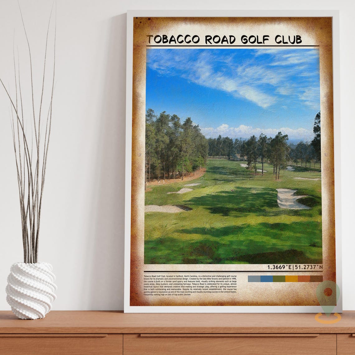 Tobacco Road Golf Club Print Tobacco Road Golf Club Wall Art Tobacco Road Golf Club Poster Tobacco Road Golf Club Poster Print - Image 3