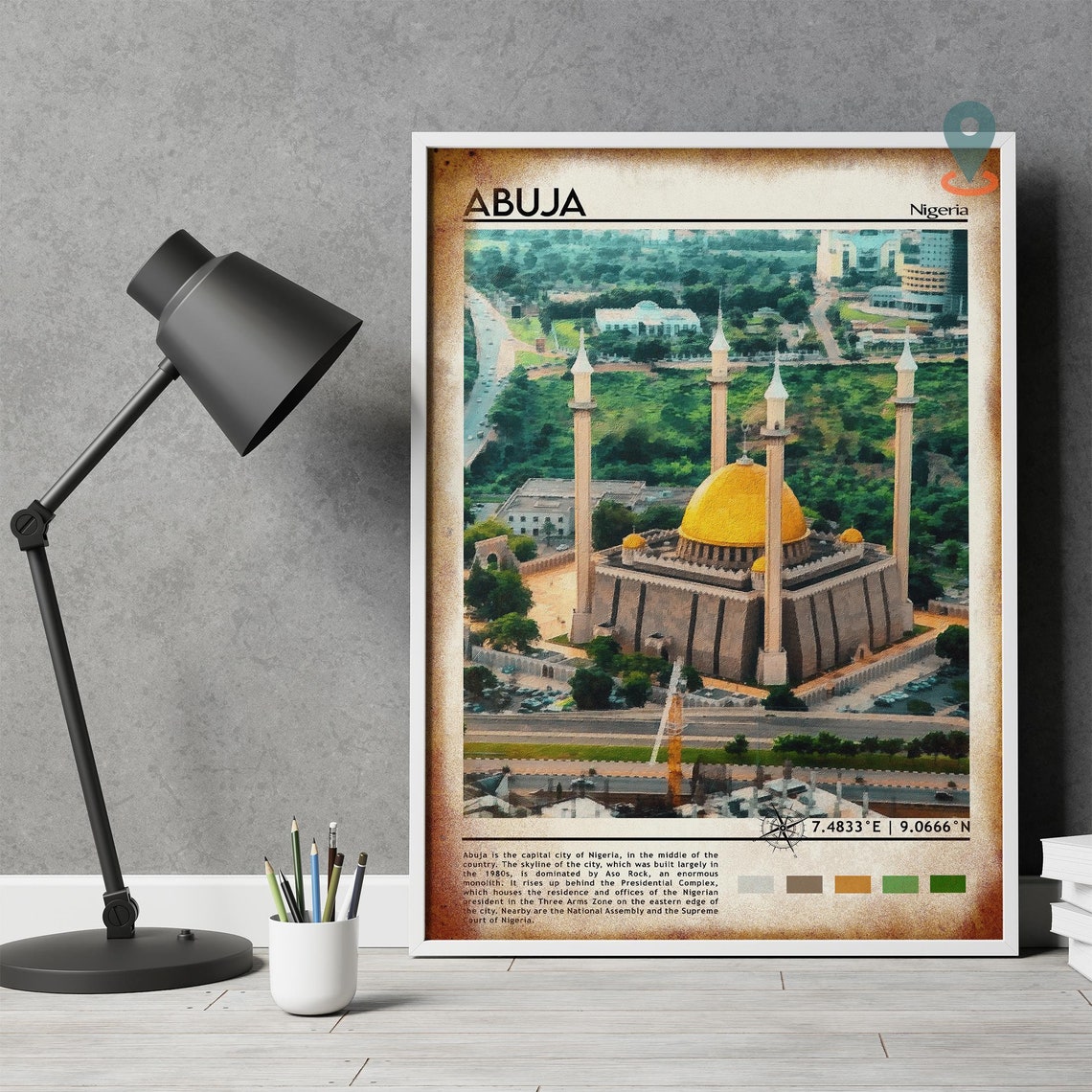 Abuja Print Abuja Art Abuja Poster Abuja Photo Abuja Poster Print Abuja Painting Nigeria Poster Abuja Art Work Abuja City Nigeria - Image 4
