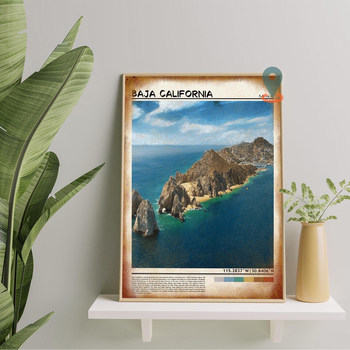 Baja California Sur Print Black And White Baja California Sur Wall Art Baja California Sur Poster Baja California Sur Photo Mexico - Image 5