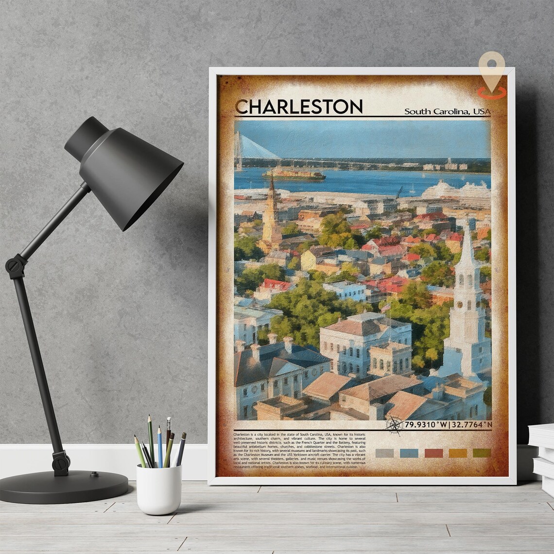 Charleston Print Charleston Poster Charleston Travel Charleston Art Print Charleston Artwork Charleston Photo South Carolina Print - Image 4