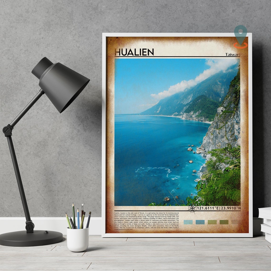 Hualien Print Hualien Poster Hualien Wall Art Hualien Travel Hualien Art Print Hualien Artwork Hualien Photo Hualien Taiwan Print - Image 4