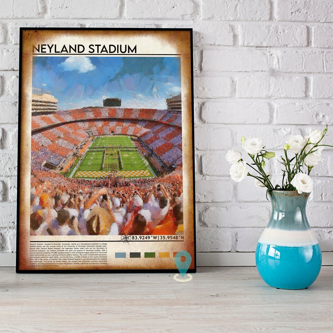 Neyland Stadium Print Neyland Stadium Wall Art Neyland Stadium Poster Neyland Stadium Photo Neyland Stadium Tennessee Football Poster - Image 4