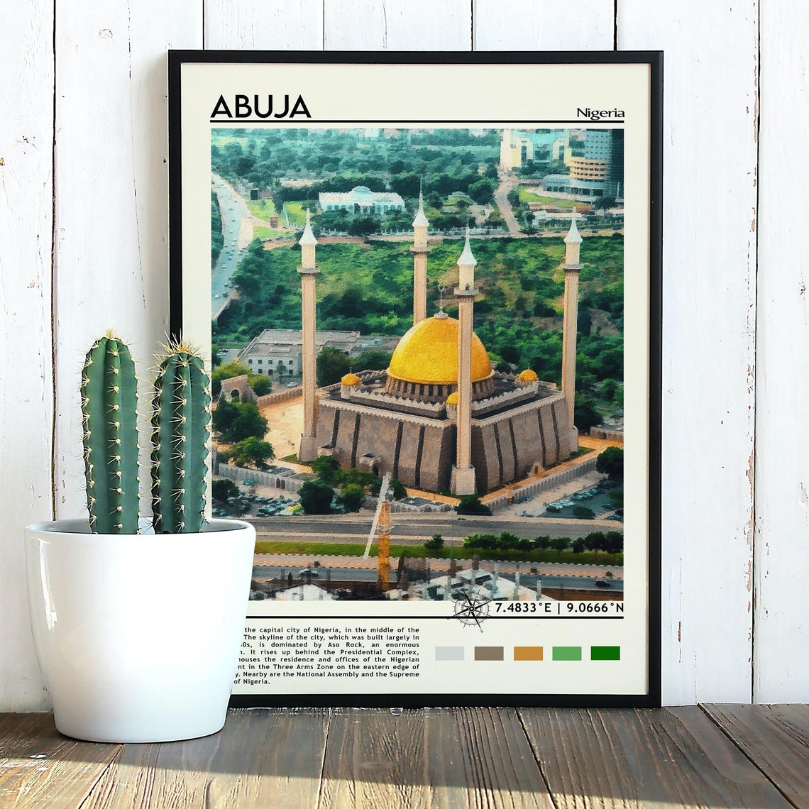 Abuja Print Abuja Art Abuja Poster Abuja Photo Abuja Poster Print Abuja Painting Nigeria Poster Abuja Art Work Abuja City Nigeria - Image 2
