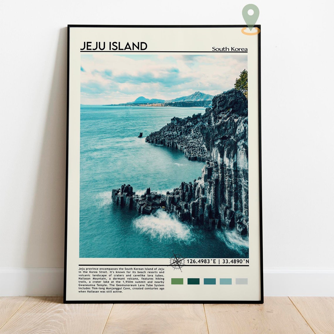 Jeju Island Print Jeju Island Art Jeju Island Poster Jeju Island Photo Jeju Island Poster Print Jeju Island Painting South Korea Art - Image 2