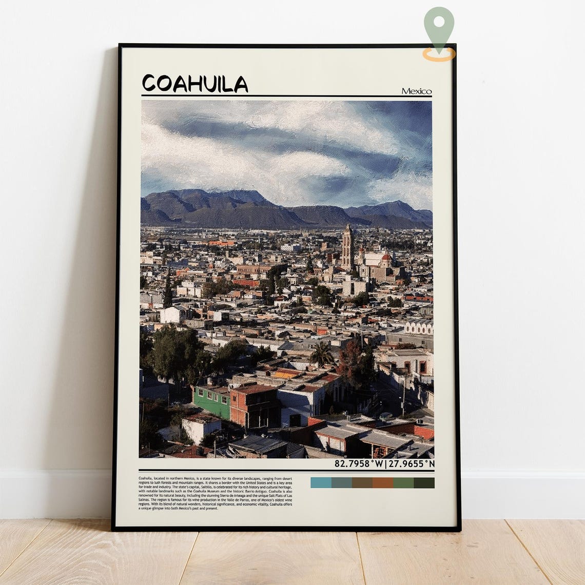 Coahuila Print Coahuila Wall Art Coahuila Poster Coahuila Photo Coahuila Poster Print Coahuila Travel Poster Coahuila Mexico - Image 4