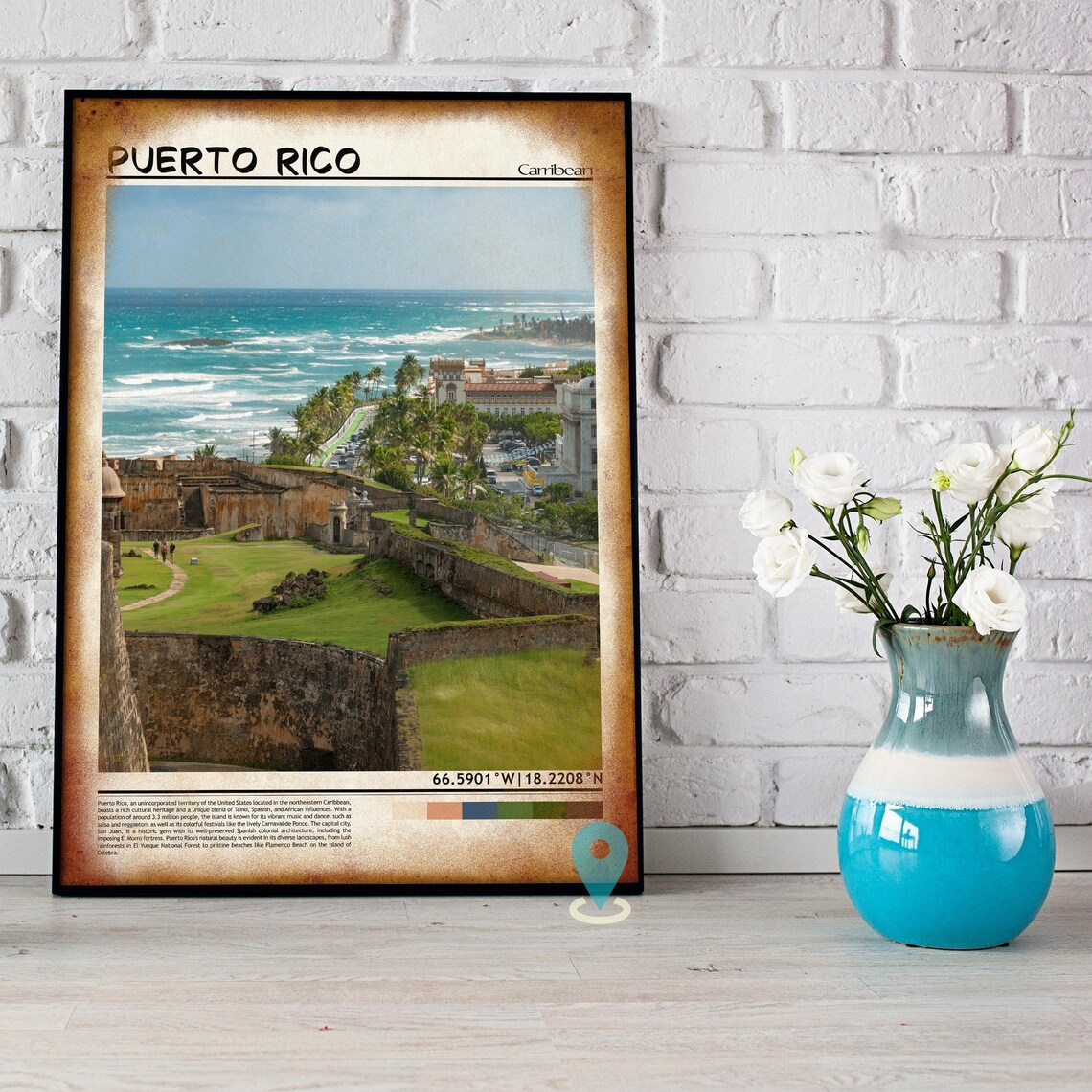 Puerto Rico Caribbean El Morro Fortress Old San Juan Photo Poster - Image 2