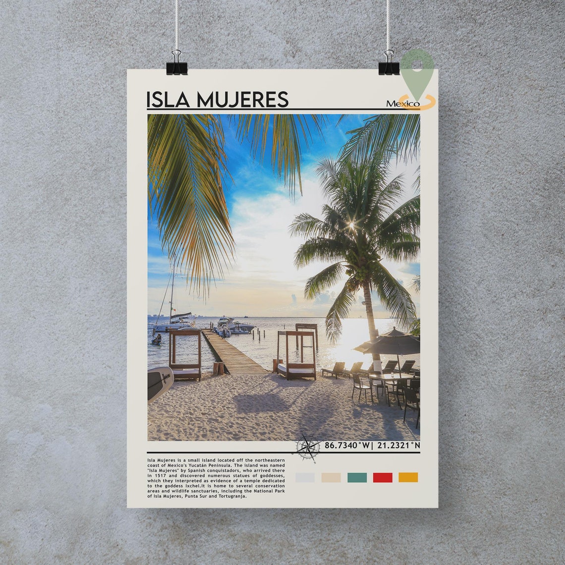 Isla Mujeres Print Isla Mujeres Art Isla Mujeres Poster Isla Mujeres Photo Isla Mujeres Painting Mexico Travel Poster Isla Mujeres - Image 5