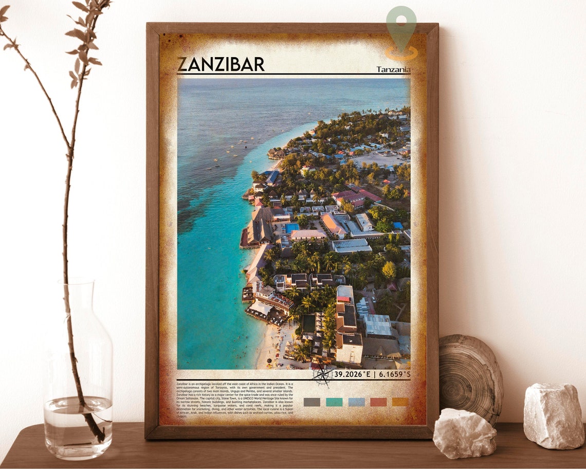 Zanzibar Print Zanzibar Poster Zanzibar Wall Art Zanzibar Travel Zanzibar Art Print Zanzibar Artwork Zanzibar Photo Zanzibar Tanzania - Image 6