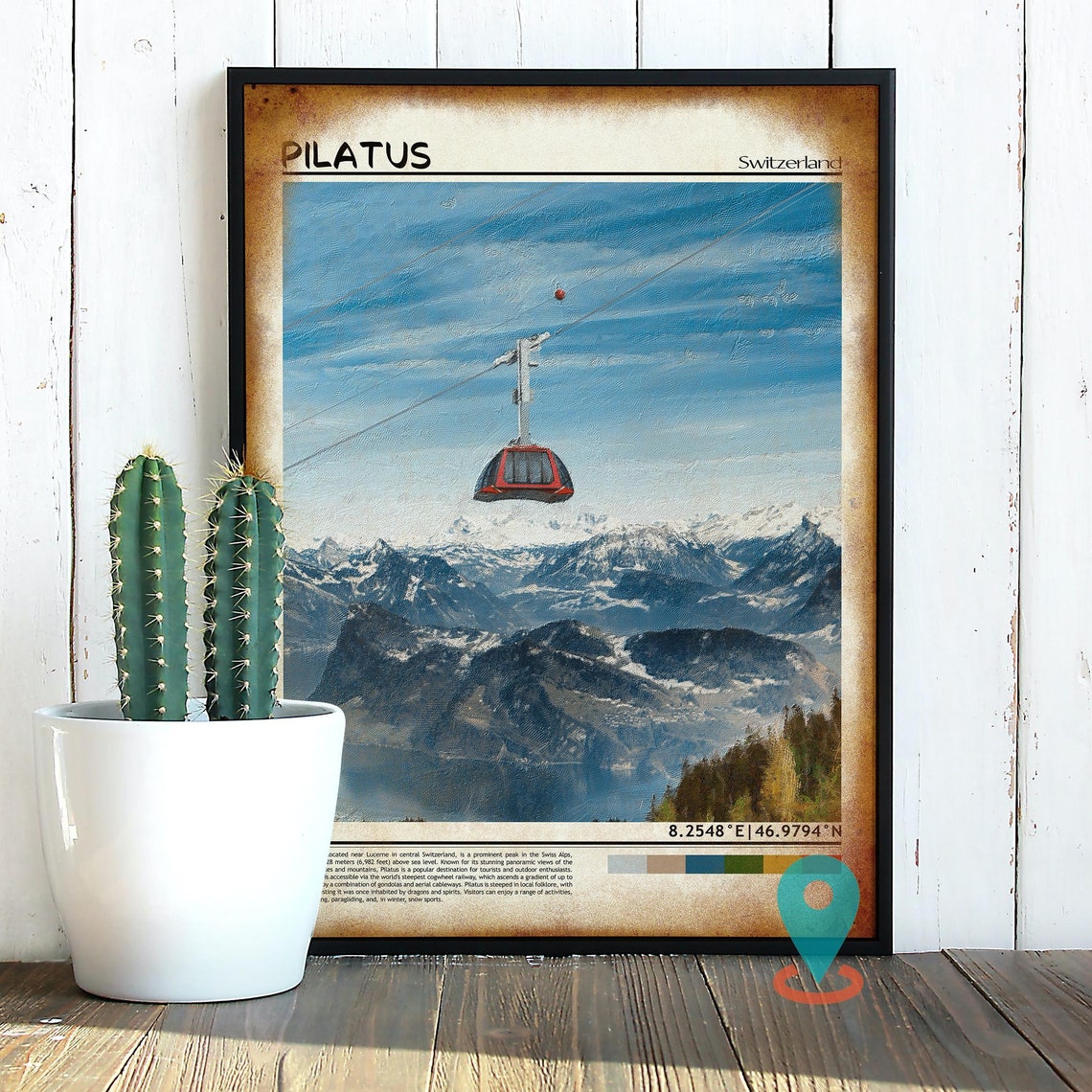 Pilatus Print Pilatus Wall Art Pilatus Poster Pilatus Photo Pilatus Poster Print Pilatus Wall Dcor Pilatus Switzerland Poster Lucerne City - Image 2
