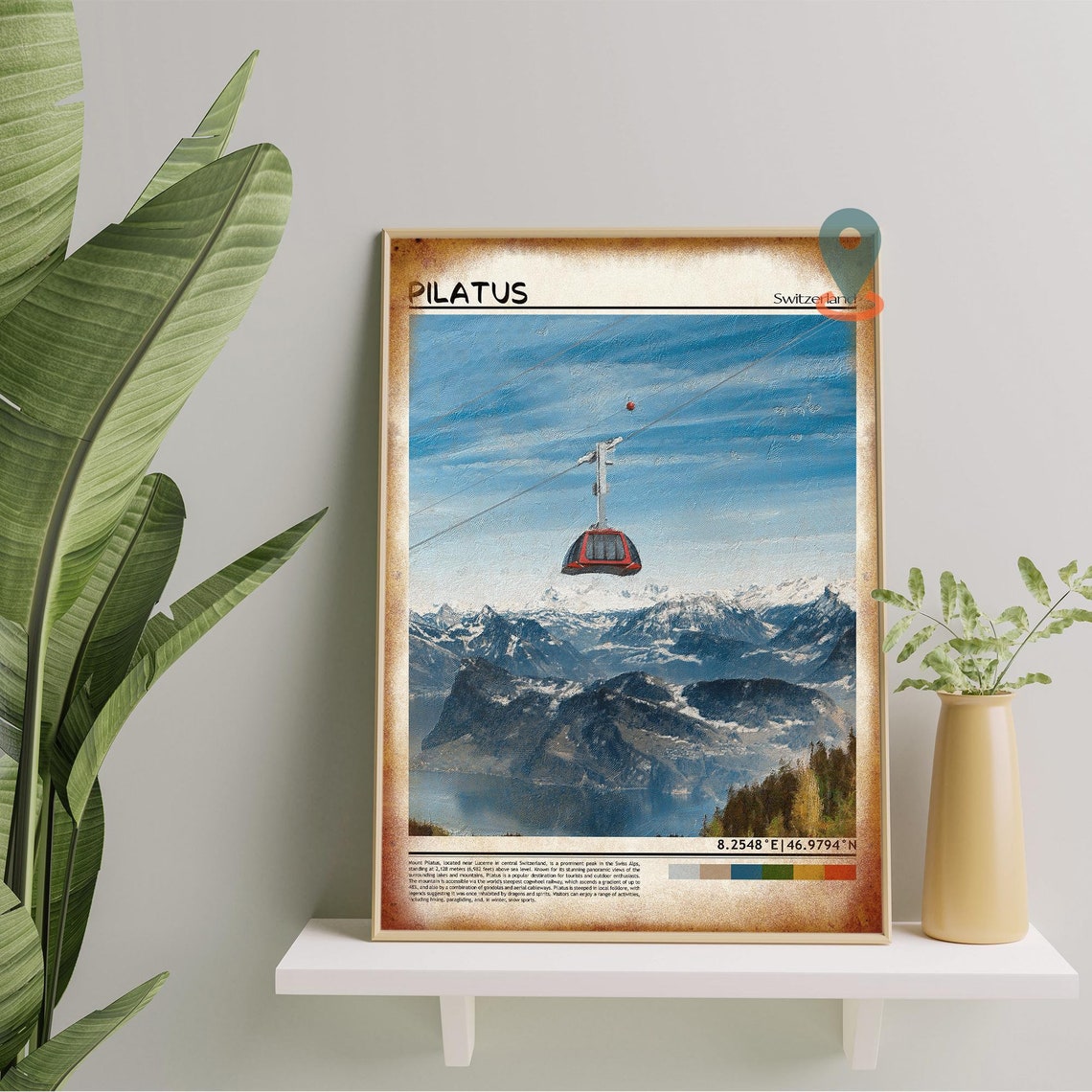 Pilatus Print Pilatus Wall Art Pilatus Poster Pilatus Photo Pilatus Poster Print Pilatus Wall Dcor Pilatus Switzerland Poster Lucerne City - Image 4
