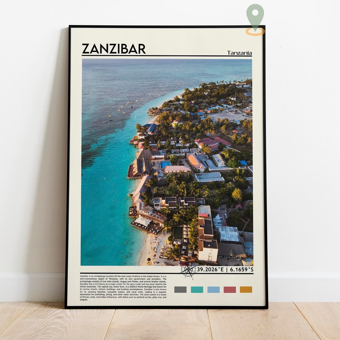 Zanzibar Print Zanzibar Poster Zanzibar Wall Art Zanzibar Travel Zanzibar Art Print Zanzibar Artwork Zanzibar Photo Zanzibar Tanzania - Image 2