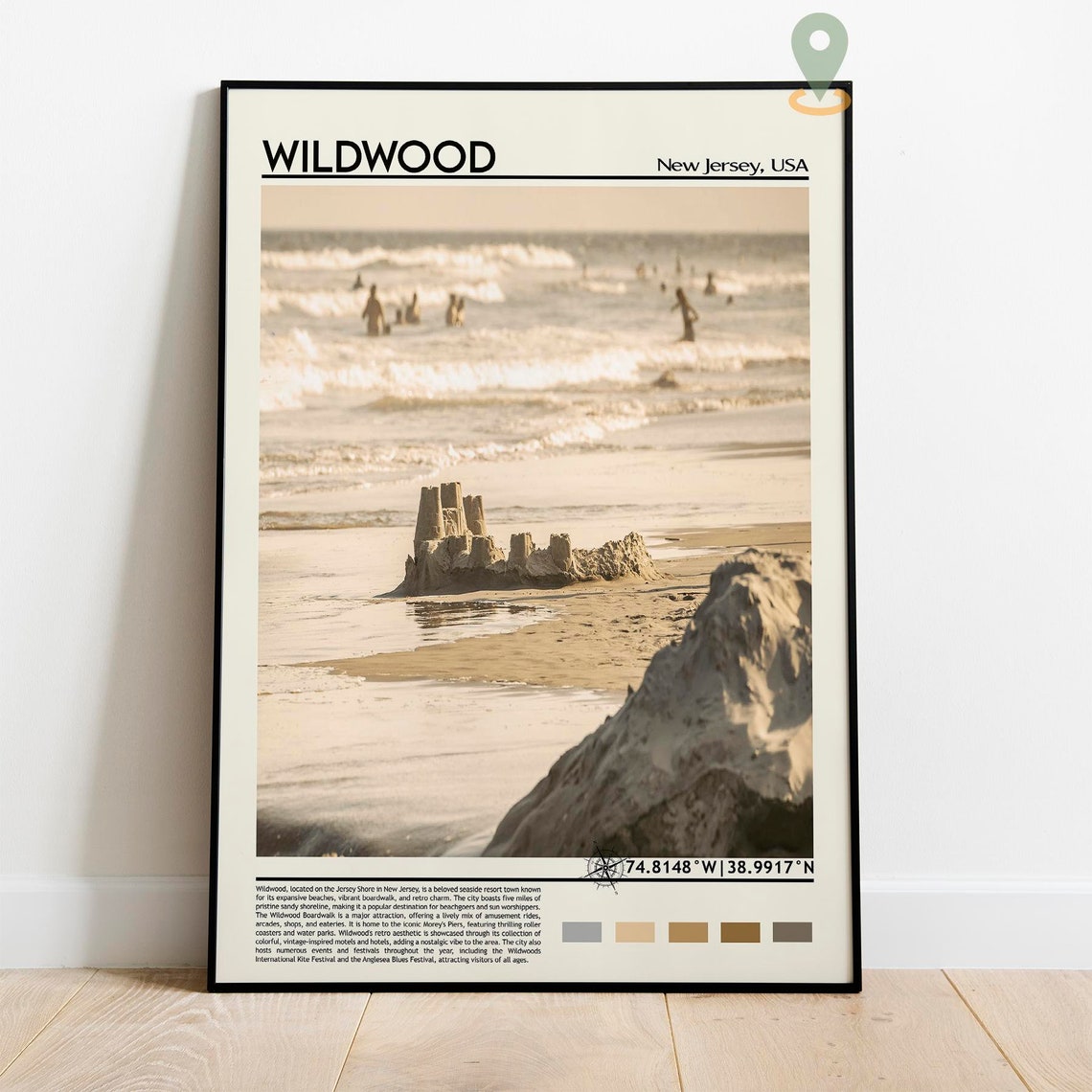 Wildwood Print Wildwood Poster Wildwood Wall Art Wildwood Travel Wildwood Art Print Wildwood Artwork Wildwood Photo New Jersey Print - Image 5
