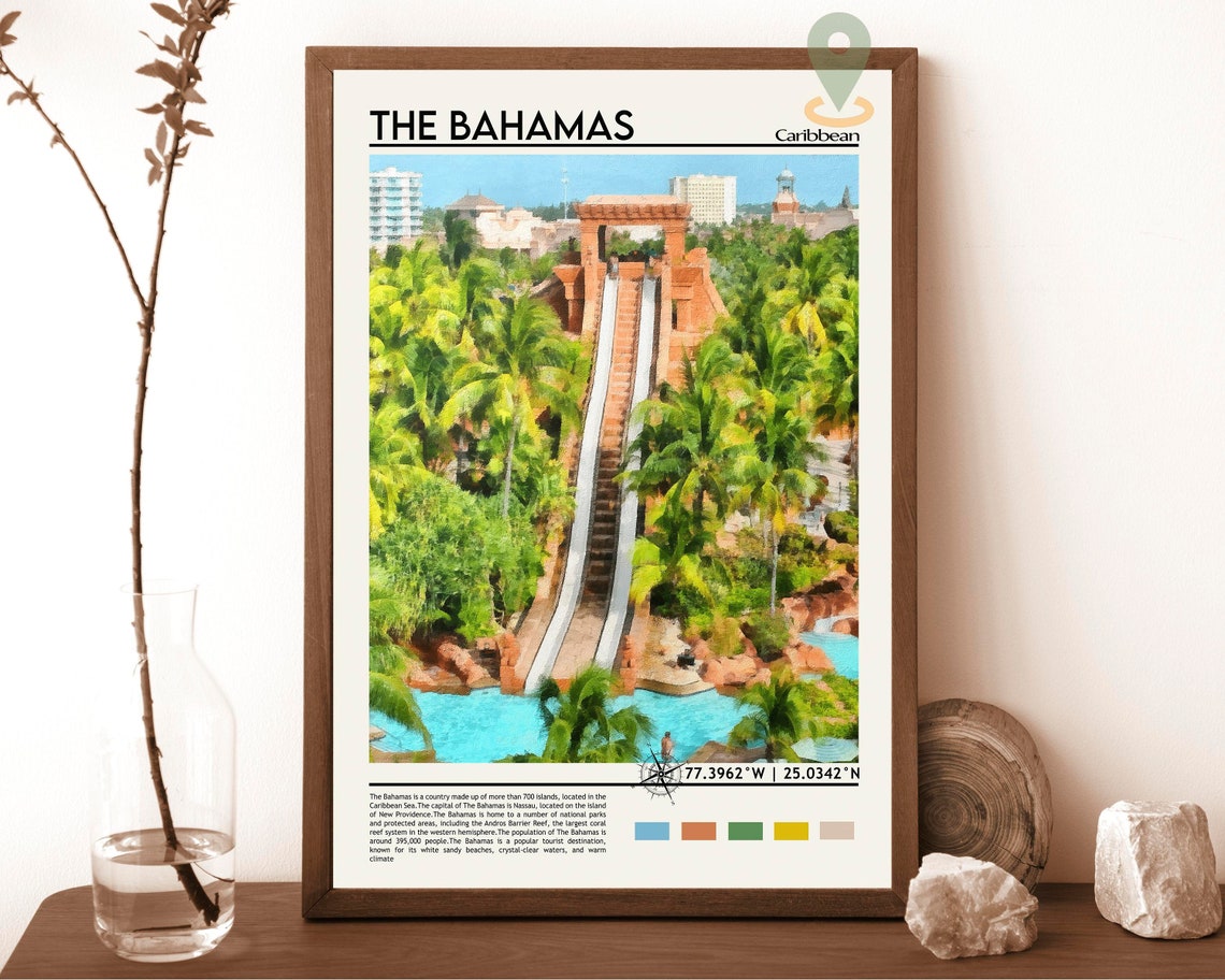The Bahamas Print The Bahamas Art The Bahamas Poster The Bahamas Photo The Bahamas Poster Print The Bahamas Painting Nassau Poster